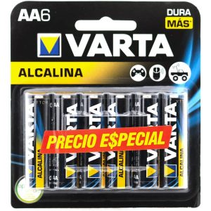 Pila Alcalina Varta AA y AAA Blister por 6