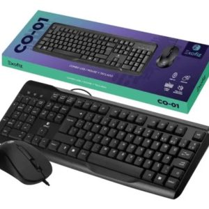 Kit Teclado Y Mouse con Cable ExoFiz CO-01 USB