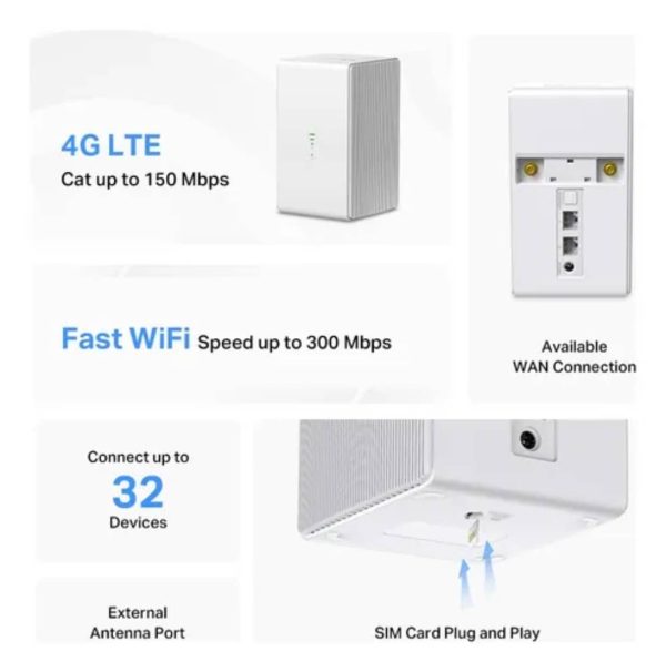Router Mercusys 4G Mb110 - Imagen 2