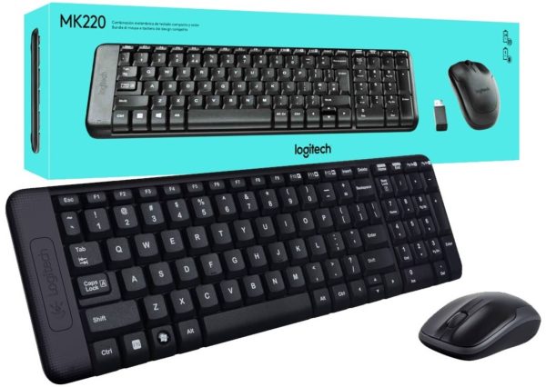 Kit Teclado y Mouse Inalambrico Logitech MK220