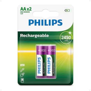 Pila Recargable Philips AA Pack por 2