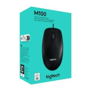 Mouse Optico Con Cable Logitech  M100