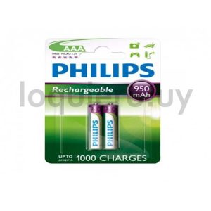 Pila Recargable Philips AAA Pack por 2