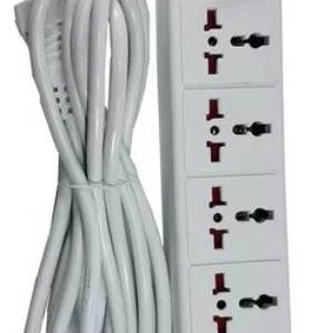 Alargue Zapatilla Ecolite 5 Tomas Universales Llave Y Cable