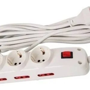 Alargue Zapatilla Conatel 3 Tomas Schuko 6 3 En Linea 5mts Blanco