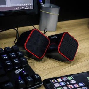 Parlante Havit Usb Cuadrado Con Control De Volumen Hv-sk473