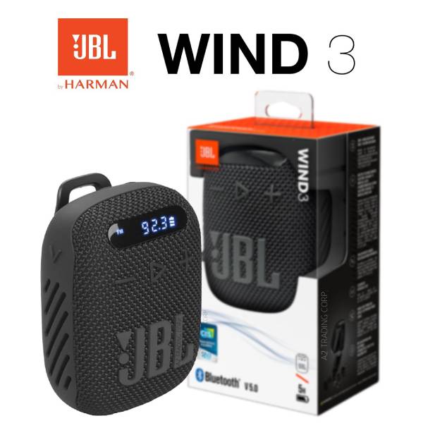 Parlante JBL Wind 3 IP67 5W Radio FM Micro SD Clip para Bici/Moto - Imagen 2