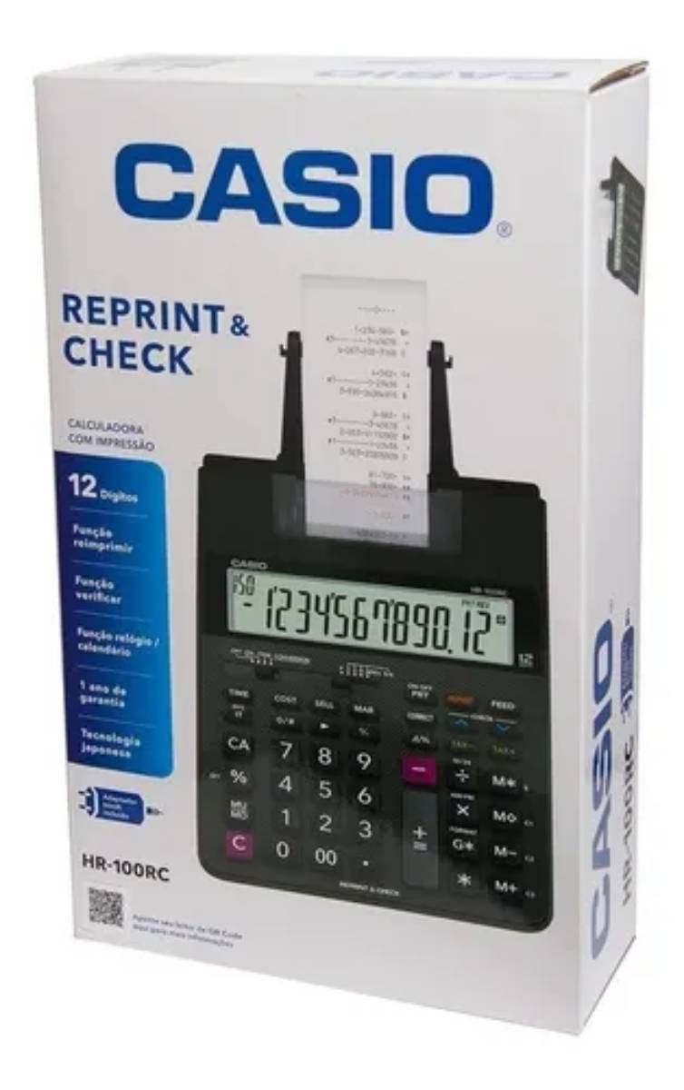 Calculadora Casio Hr-100rc De Escritorio - Imagen 2