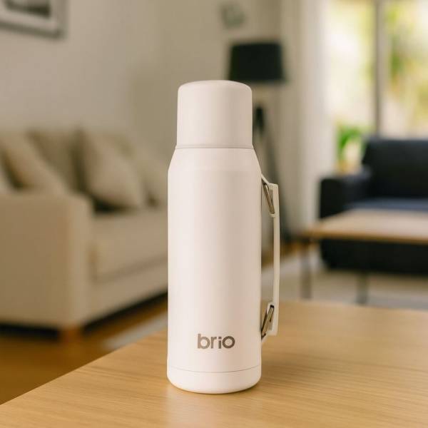 Termo 1 Litro Acero Inoxidable Con Pico Cebador - Imagen 2