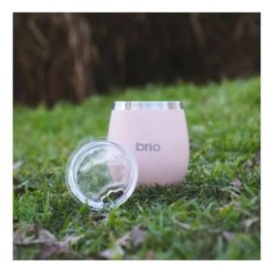 Mate Con Tapa De Acero Inox brio Redondo