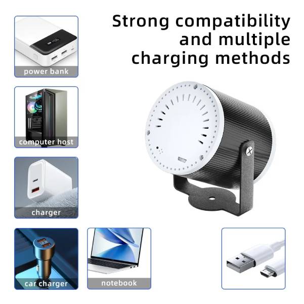 Mini Proyector Luces Láser 8 En 1 16 Patrones Rojo Y Verde - Imagen 2