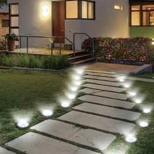 Foco jardin solar pack por 4