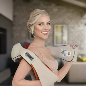 Masajeador Electrico Like Cuerpo Espalda Cuello Calidad Color Beige